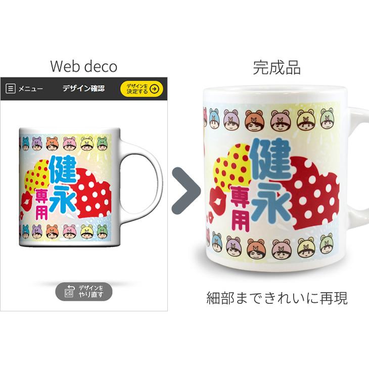 Web deco 【 マグカップ 】 名入れ オーダーメイド プリント 写真 ペット 記念品 記念ギフト プレゼント 推し活 写真 自作 七五三 |  | 02