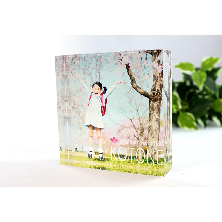 Web deco 【 アクリルフォト 】【 10×10×2.5cm 】 名入れ 完全 オーダーメイド 写真 出産祝い ギフト プレゼント 推し活 おしゃれ 写真 自作 七五三 |  | 01