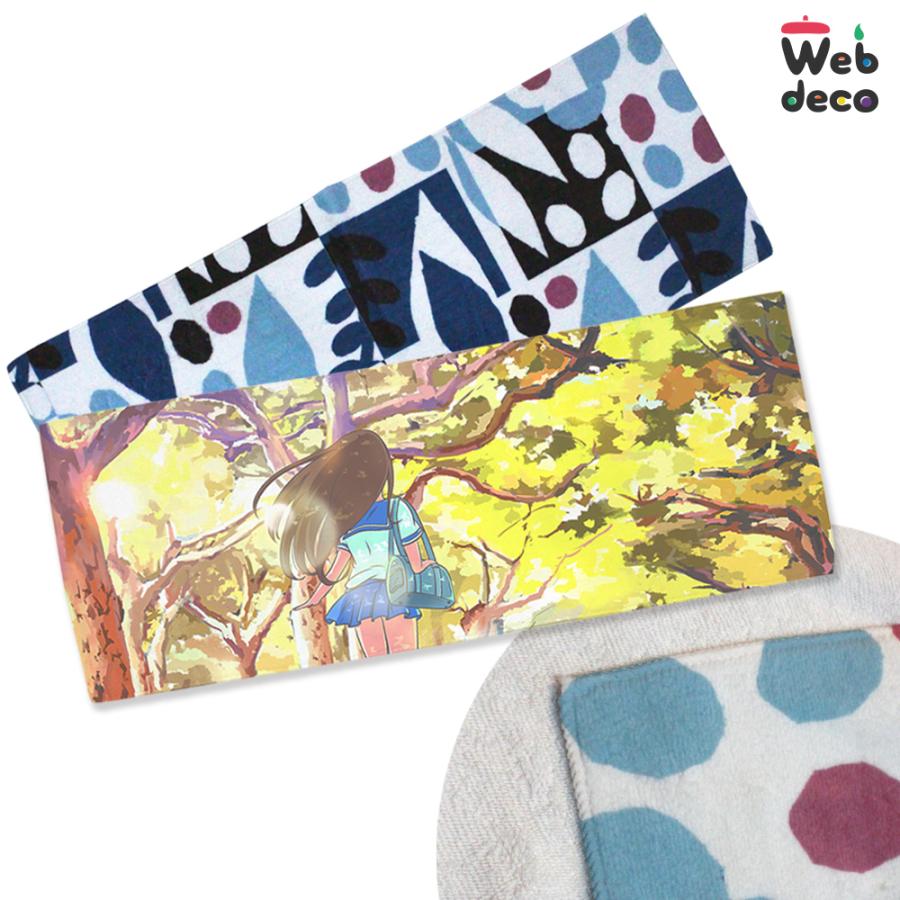 Web deco タオル 【 フェイスタオル 】 名入れ オーダーメイド プリント 写真 ペット 記念品 ギフト プレゼント 推し活 写真 自作 七五三 | 