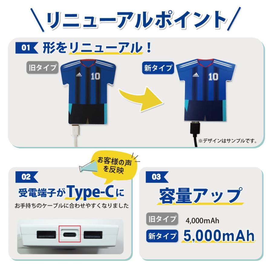 Web deco モバイルバッテリー 【ユニフォーム型 5000mAh】【単品