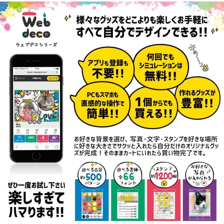 Web deco iPhone スキンシール 【 iPhone16 Plus 用 】単品 ウェブデコ スマホカバー 写真 自作 プレゼント |  | 01