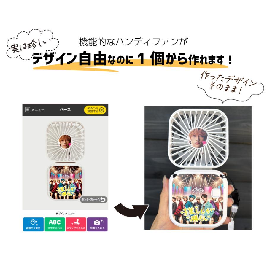 Web deco ハンディファン 【付属品付き】【単品】ミニ 扇風機 ウェブデコ 写真 自作 プレゼント |  | 01