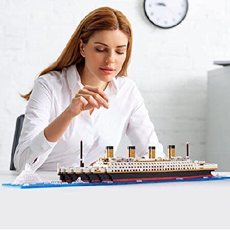 特別価格YaJie Big Size Titanic T0y Ship M0del Kit f0r Adults and Kids Micr0 Bl0ck with C0l0r Package並行輸入