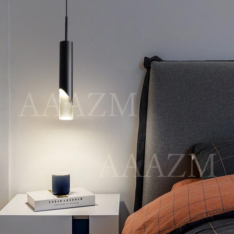 AAAZM ペンダントライト LED電球 おしゃれ 北欧和室 円筒形 縦長 棒状