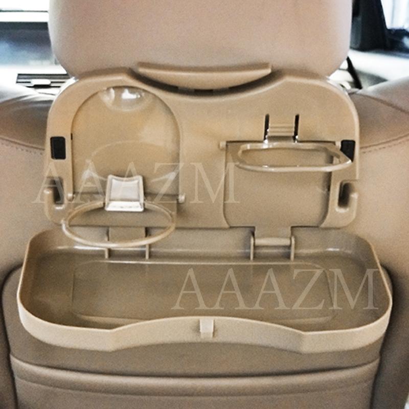 車内用ドリンクホルダー カーシートバックトレイ テーブル トレイ 後部