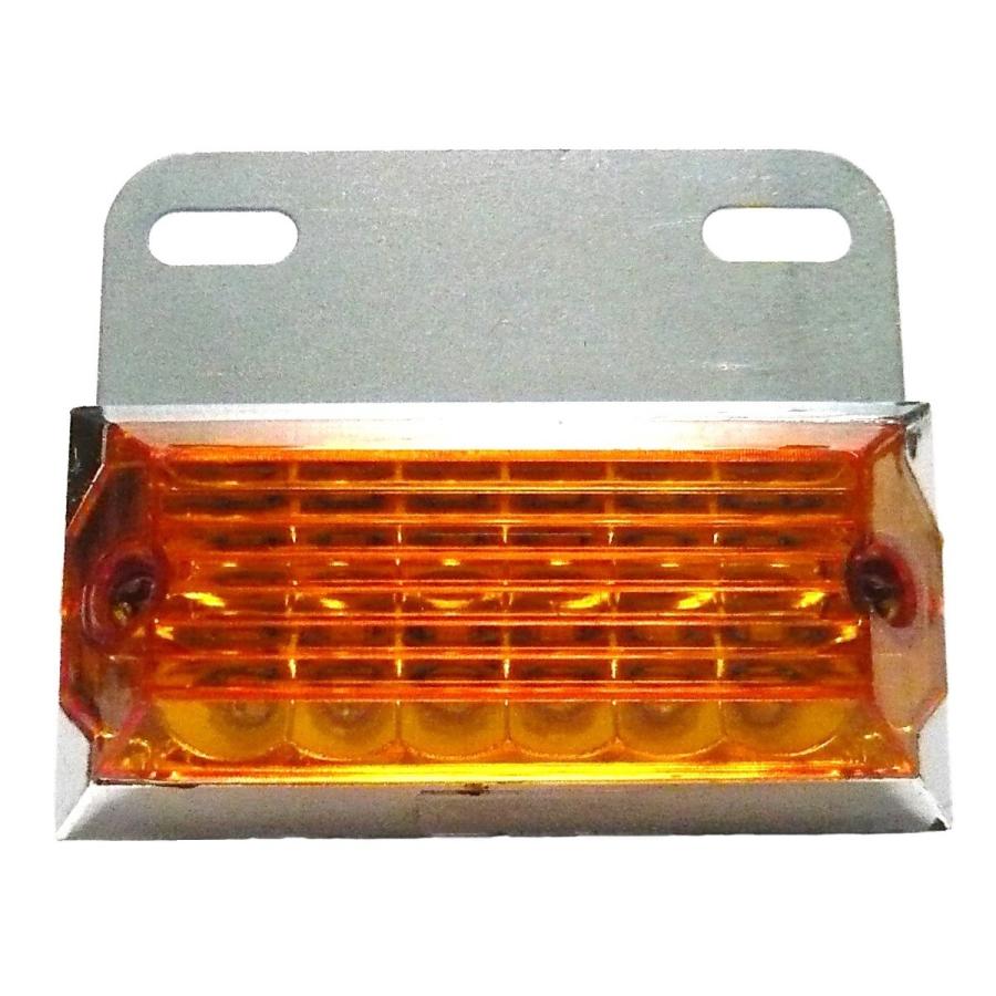 トラック用 サイド マーカー 角型 12 LED 24V用 標識 ランプ 汎用 10個