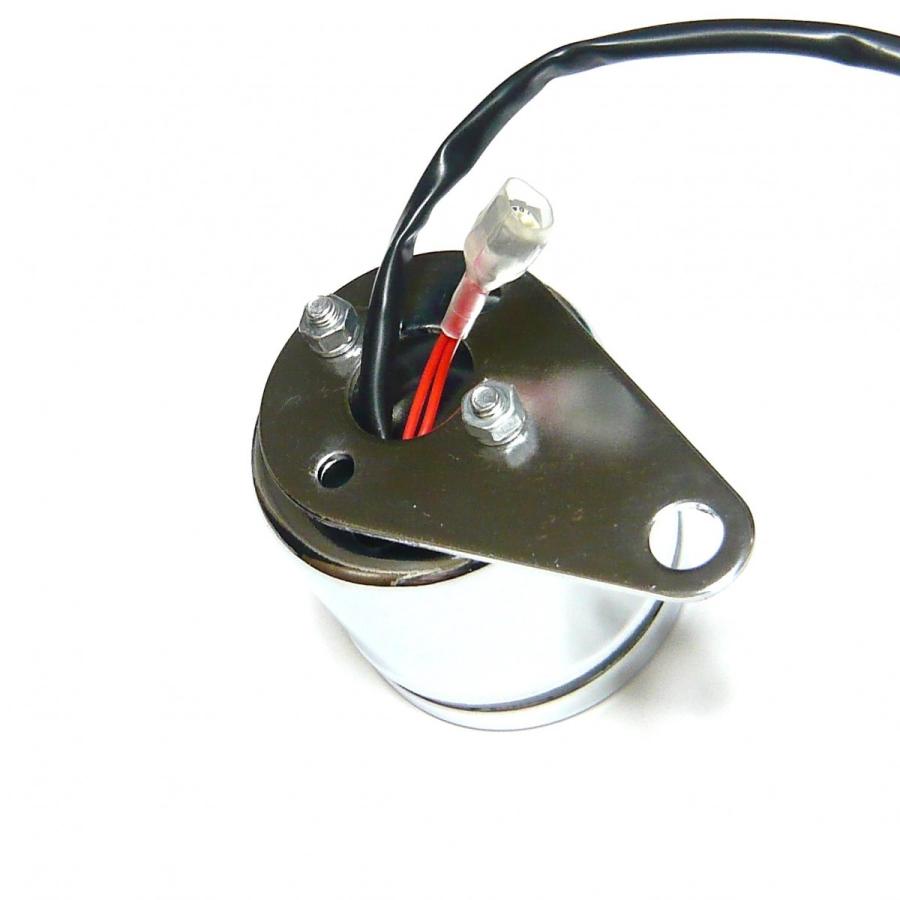 ゆ バイク用 フューエルメーター ステー付き LEDメーター 燃料