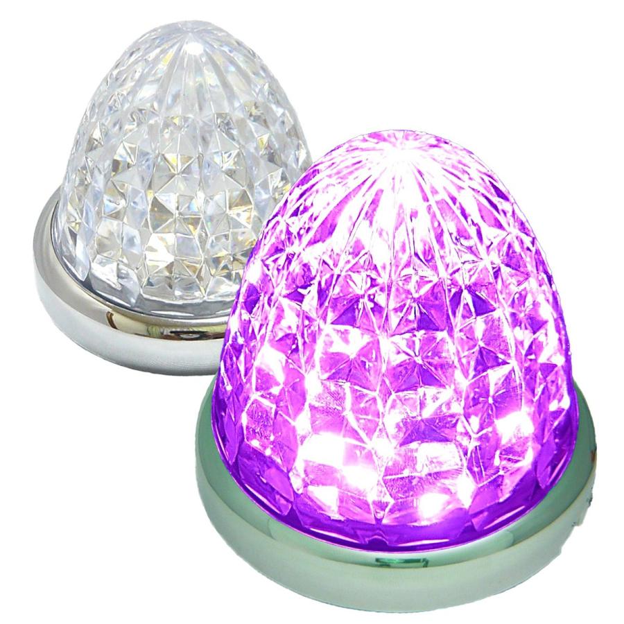 24V トラック用 LED マーカーランプ サイド マーカー 8面クリスタル