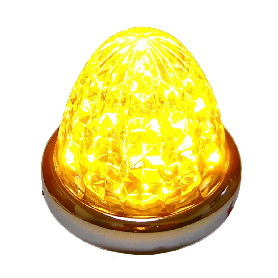 24V トラック用 LED マーカーランプ サイド マーカー 8面クリスタル