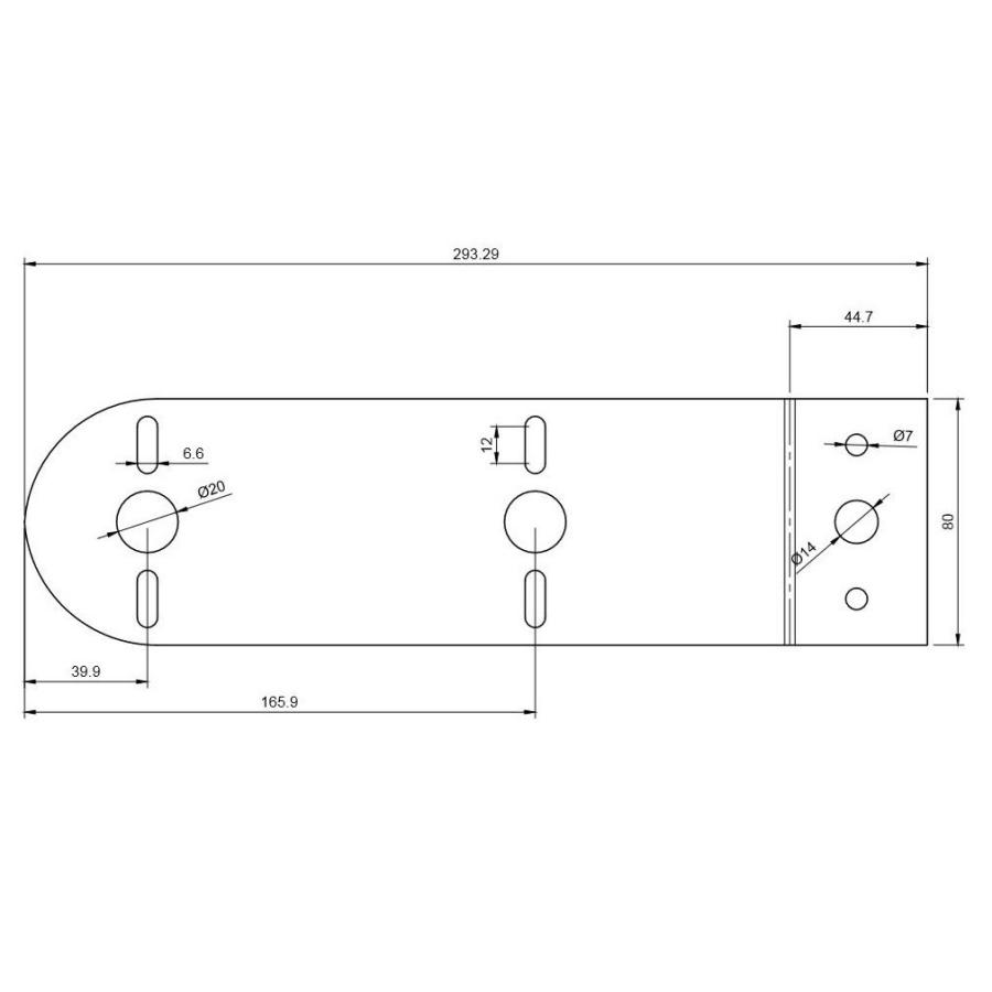 マーカーランプ ステー トラック用品 バスマーカー2連用 L型ステー 1枚