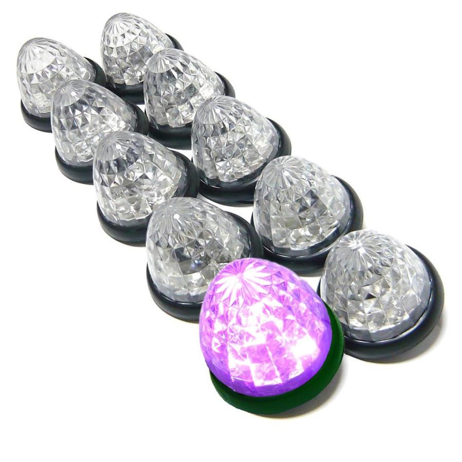 トラック用 マーカーランプ サイド マーカー ピンク LED 24V用 16LED