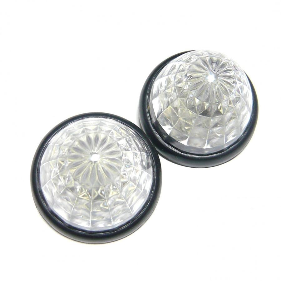 トラック用 マーカーランプ サイド マーカー ピンク LED 24V用 16LED