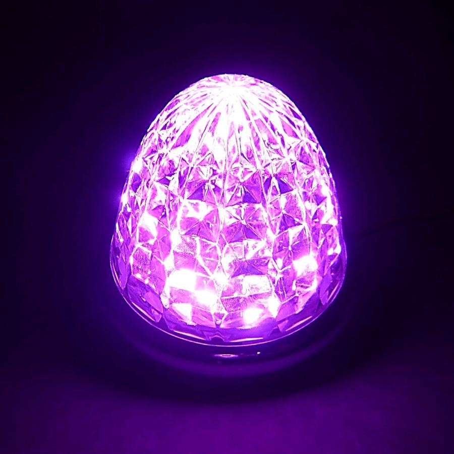 24V トラック用 LED マーカーランプ サイド マーカー 8面クリスタル