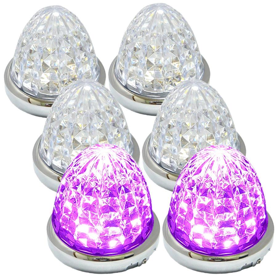 24V トラック用 LED マーカーランプ サイド マーカー 8面クリスタル
