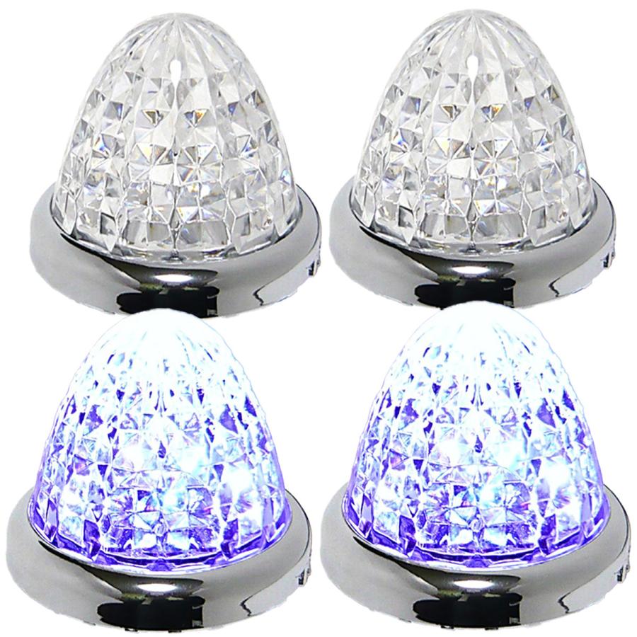 24V トラック用 LED マーカーランプ サイド マーカー 8面クリスタル