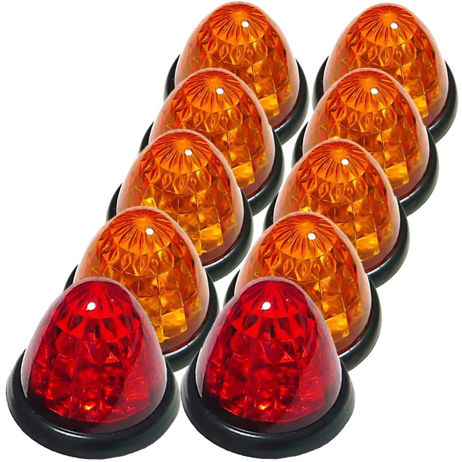 トラック用 マーカーランプ サイド マーカー 16LED 24V用 標識 ランプ