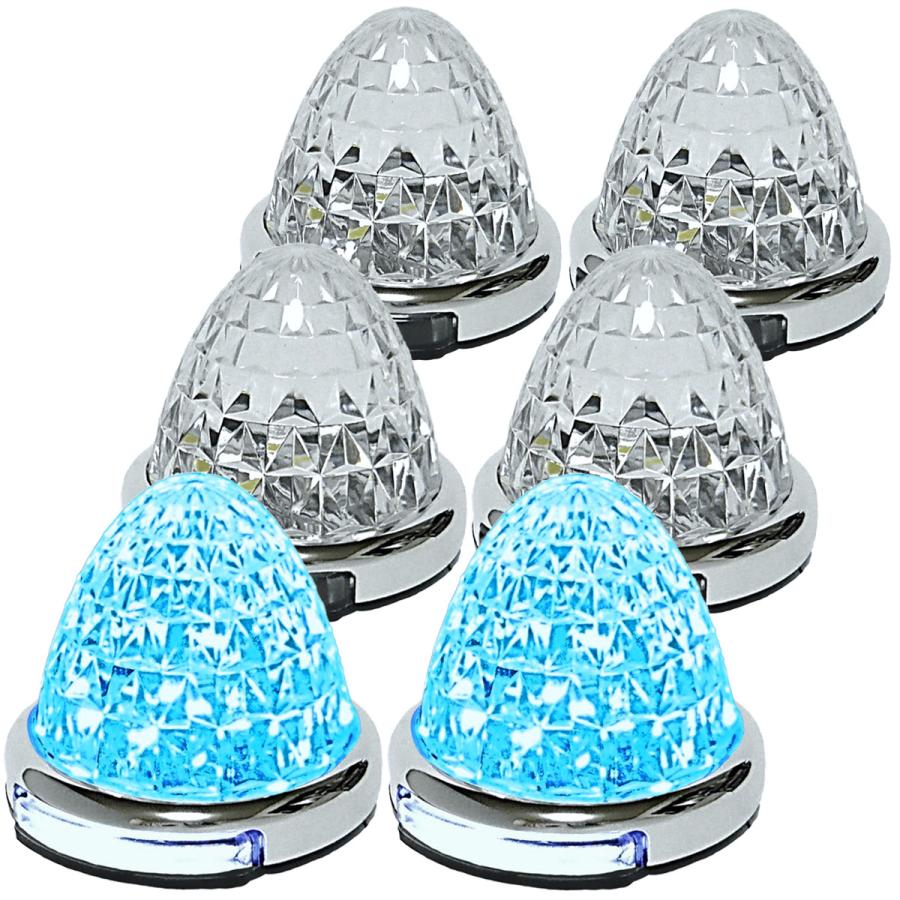 12V 24V トラック用 LED マーカーランプ 路肩灯機能付 サイド マーカー