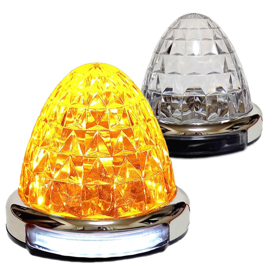 12V 24V トラック用 LED マーカーランプ 路肩灯機能付 サイド マーカー