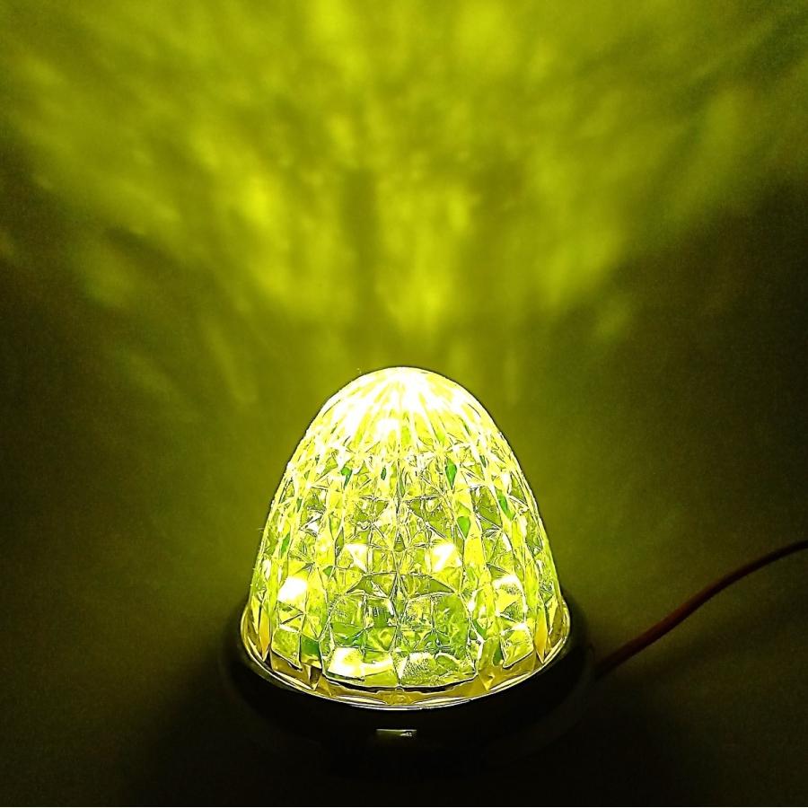 24V トラック用 LED マーカーランプ サイド マーカー 8面クリスタル