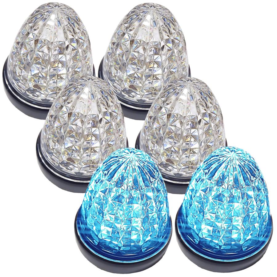 Cu 24V トラック用 LED マーカーランプ サイド マーカー クリスタル