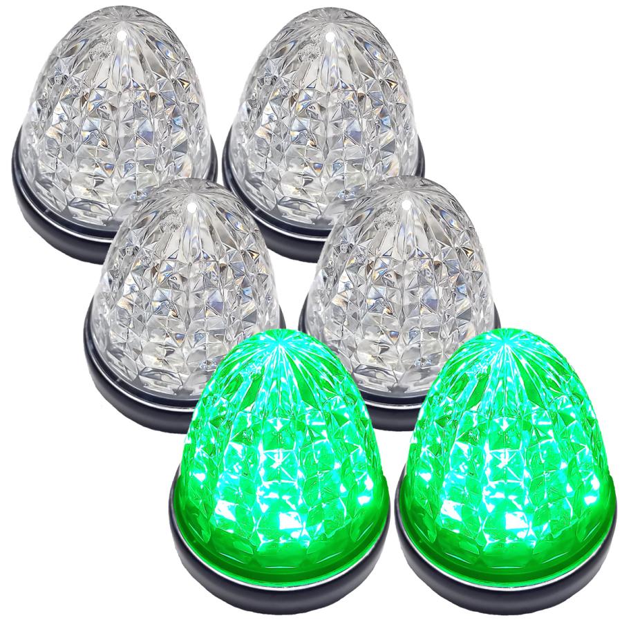 Cu 24V トラック用 LED マーカーランプ サイド マーカー クリスタル