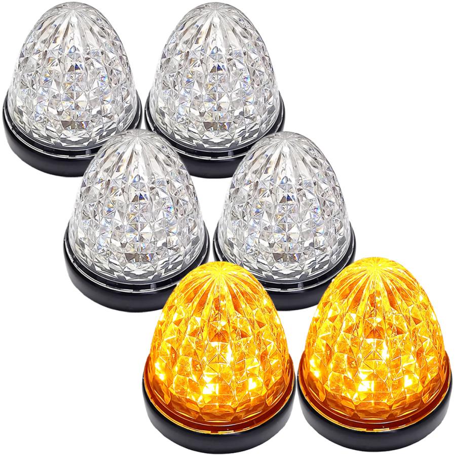 Cu 24V トラック用 LED マーカーランプ サイド マーカー クリスタル