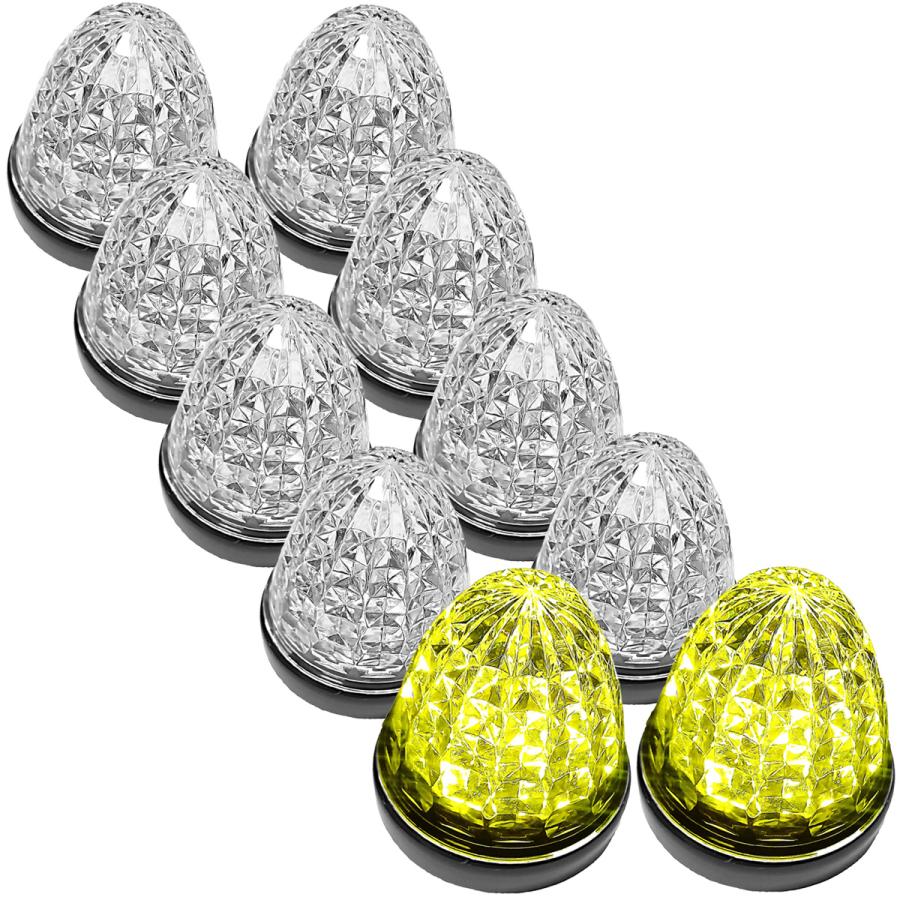【セット】トラックLEDマーカークリアレンズセット Customize 24V トラック用 LED マーカーランプ サイドマーカー