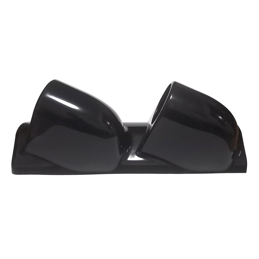 60φ用 2連 ブラックカラー ピラー 右用 メーターホルダー メーター