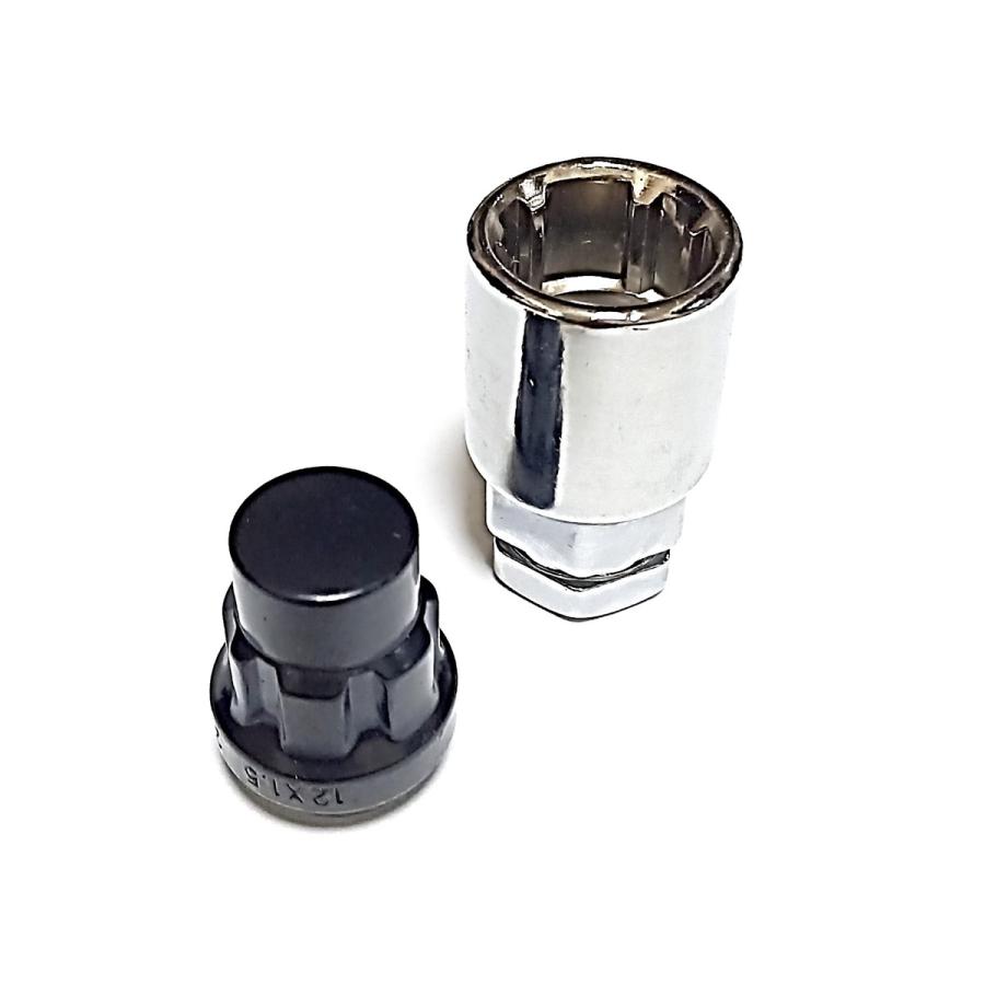 盗難防止 ホイールロックナット 袋ナット M12×1.25ピッチ ロックナット 