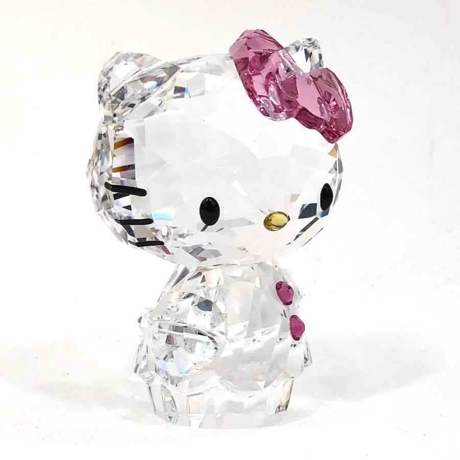 スワロフスキー SWAROVSKI クリスタル フィギュア Hello Kitty Bear ハローキティ ティディベア ピンク パープル インコ｜fun-limone｜04