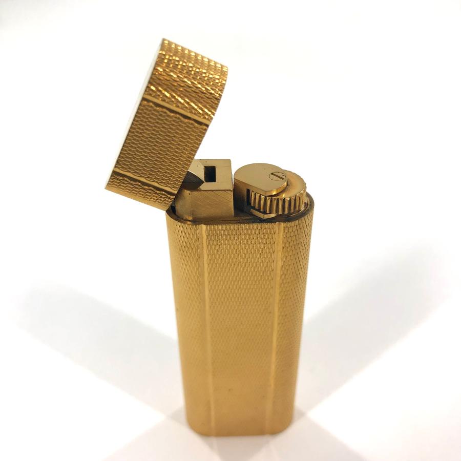 Cartier カルティエ ガスライター オーバル型 ローラー式 ゴールド 