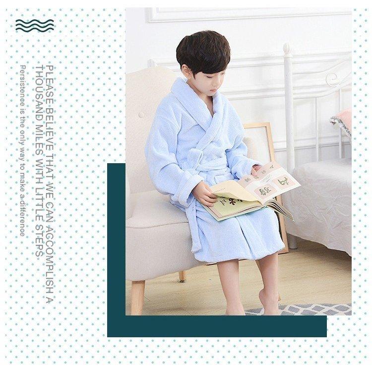 女の子/男の子お揃い冬用ナイトガウンもこもこ暖かい冬用ふわもこ防寒ルームウェアガウン部屋着着る毛布|fun-style-import|04