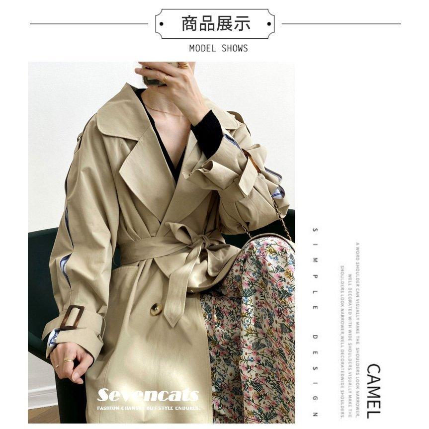カジュアルトレンチコート レディース アウター コート 冬服 韓国風 無地 コート ファッション おしゃれ 品質満点