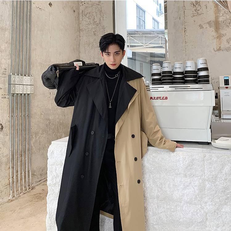 トレンチコート メンズ ロングコート 大きいサイズ 紳士服 かっこいい 体型カバー 男性用 切り替え トップス カジュアル アウター 秋物 春服 Www Swissproperty Ae