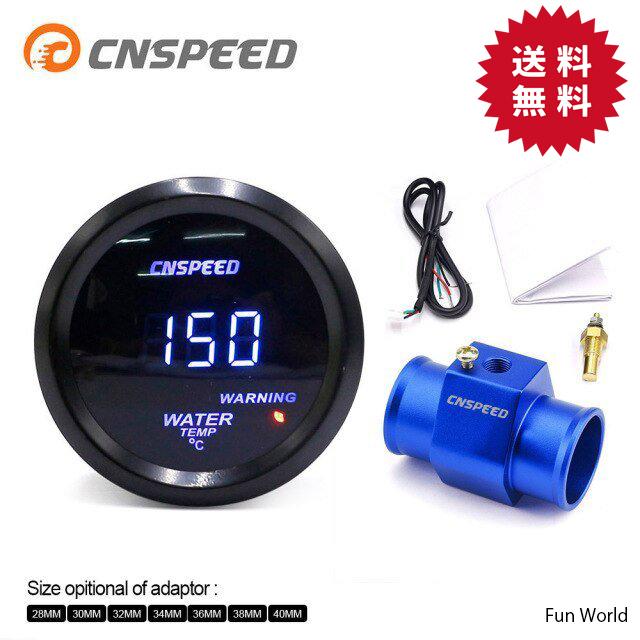 水温計 52mm デジタル Led ゲージメーター 車用 40 150度 1 8npt 水温センサー