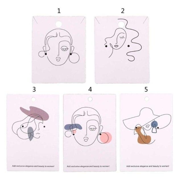 アクセサリー用台紙 ピアス イヤリング 100枚 おしゃれ イラスト ディスプレイ Hc 0016 Fun World 通販 Yahoo ショッピング