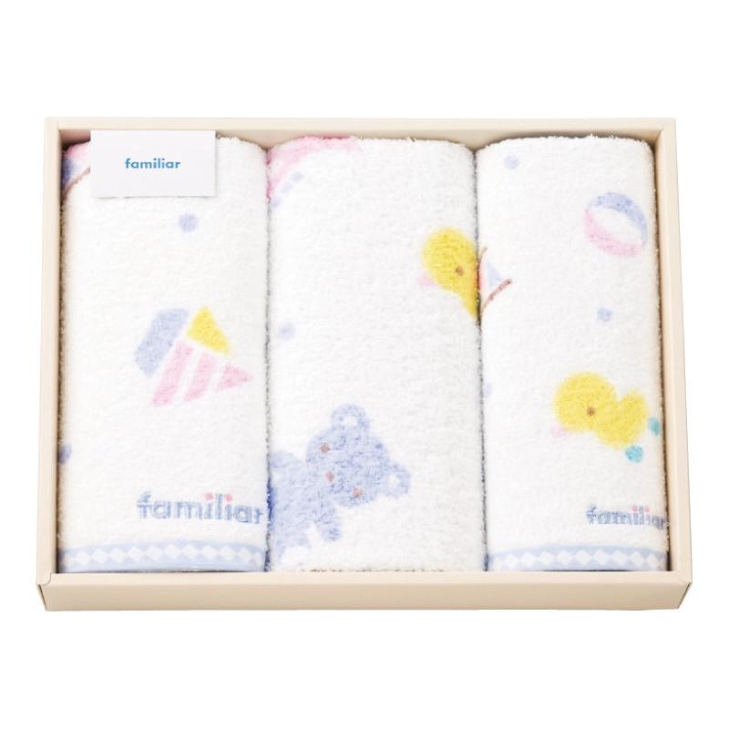 ファミリア（Familiar） 出産内祝い フェイスタオル2枚・ウォッシュ