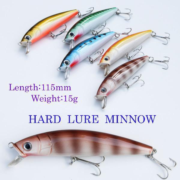 NEW 即納 ルアー セット ルアー フィッシング ハードルアー ミノー115mm/15g 4個セット Y12WB03014 |  | 01