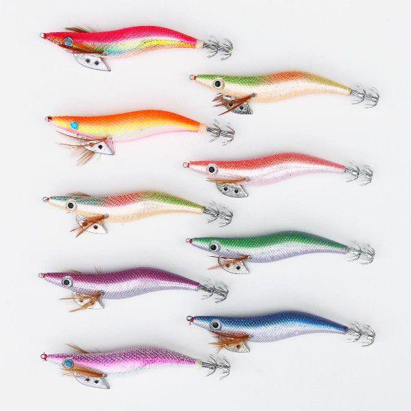 お試し エギングセット 夜光 イカ釣り エギング エギ 餌木 3.5号 9個 セット Y20bmsset9 |  | 05