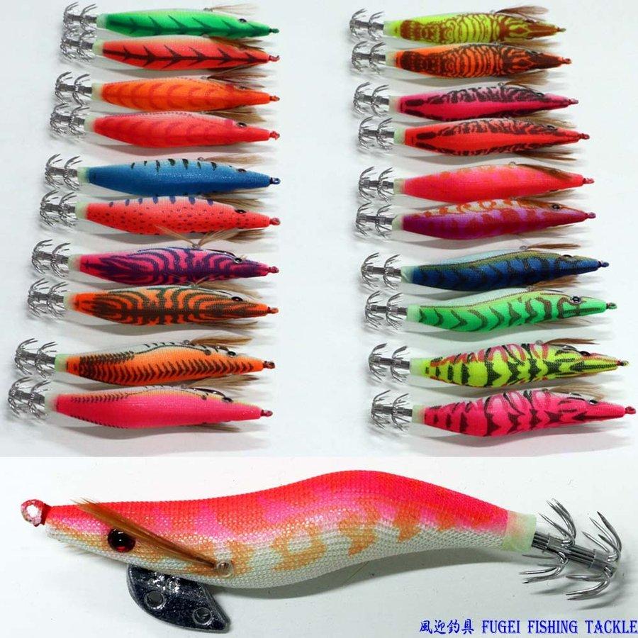 釣具 エギング イカ釣り仕掛け 夜光 エギ 2.5号 20本 セット 餌木