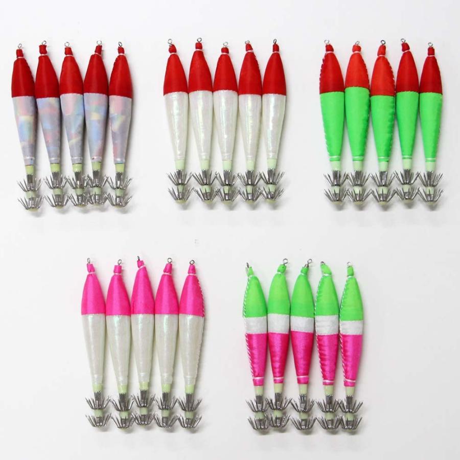 浮きスッテ イカ釣り 仕掛け 夜光 イカスッテ 5 0号 5色 25本 Ysute50hh25c suteht30 風迎釣具 通販 Yahoo ショッピング