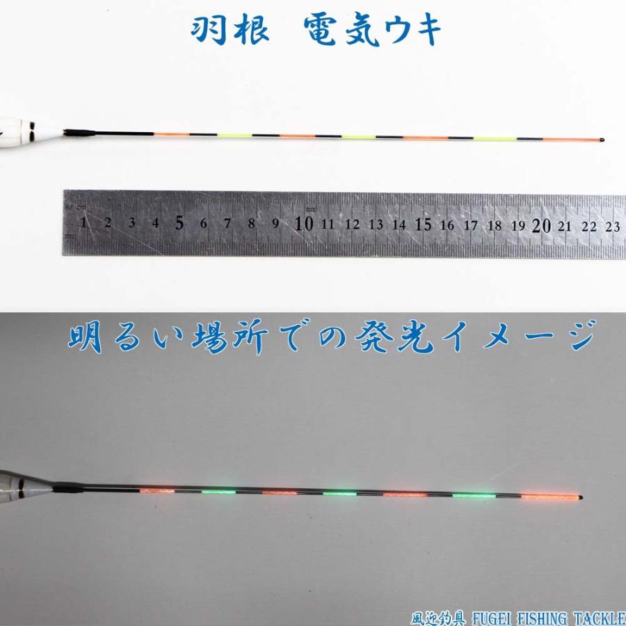 2色7点灯 羽根 電気ウキ(電子ウキ・ナイターウキ ) 全長45.5cmの1本 Y11YS-4YY04 電気浮き｜fun200988｜04