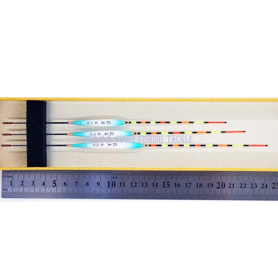 浅ダナ 釣用 へら浮き 3本 セット 莉美 全長20〜24cm パイプトップ 1.5