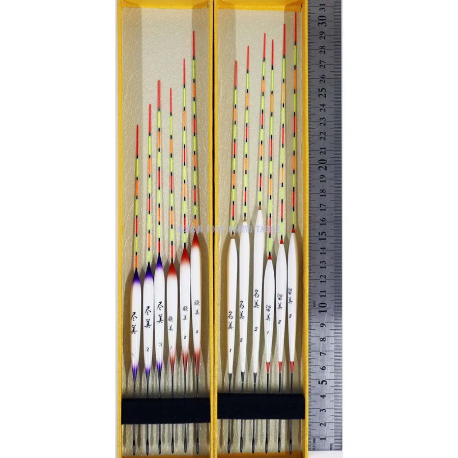 FUGEI 釣具 へら 浮き 全長22.5〜30.5cm 12本 セット ムクトップ