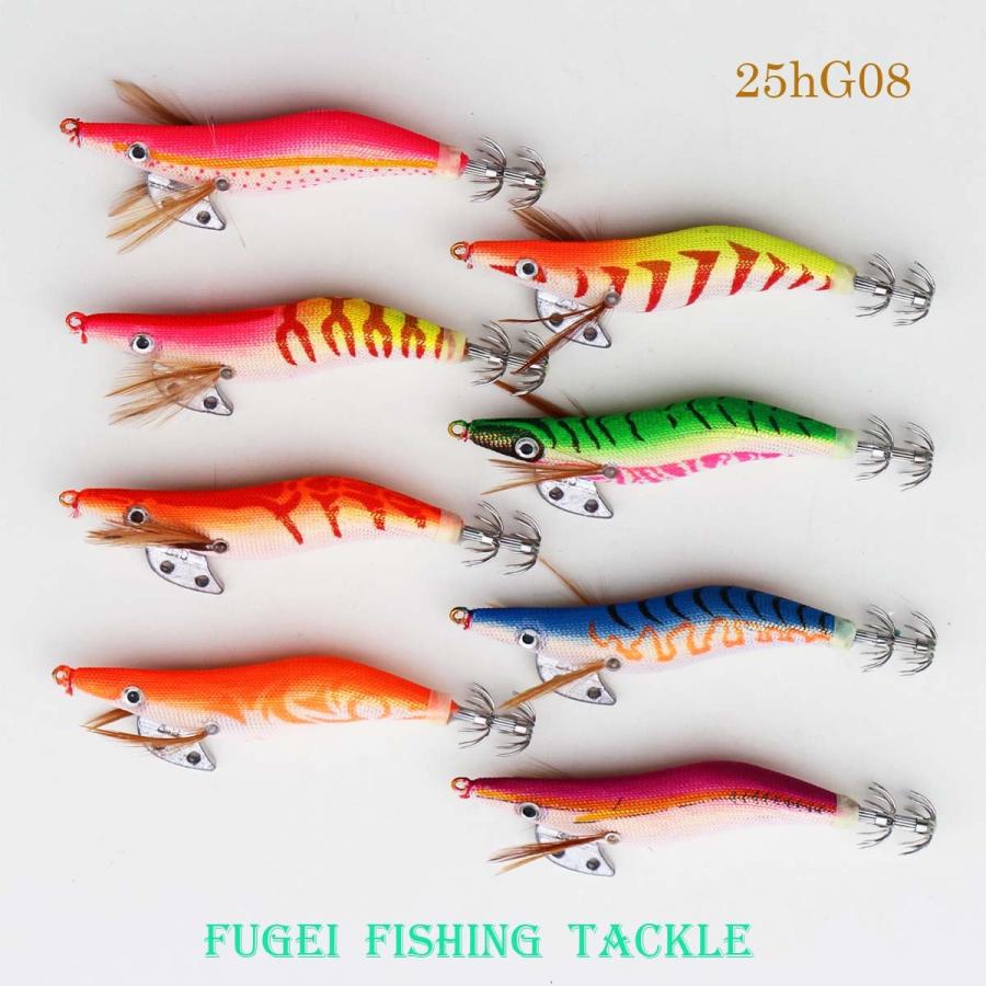 エギ 2.5号 8本 セット ベース(下地)カラー ゴールド(金) Y20egi25hG08