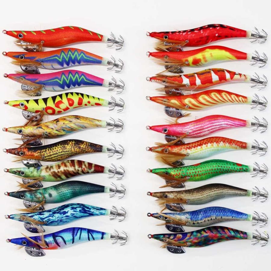 イカ釣り エギング エギ 餌木 3.0号 20個 セット 30hpyN20 イカ釣り用