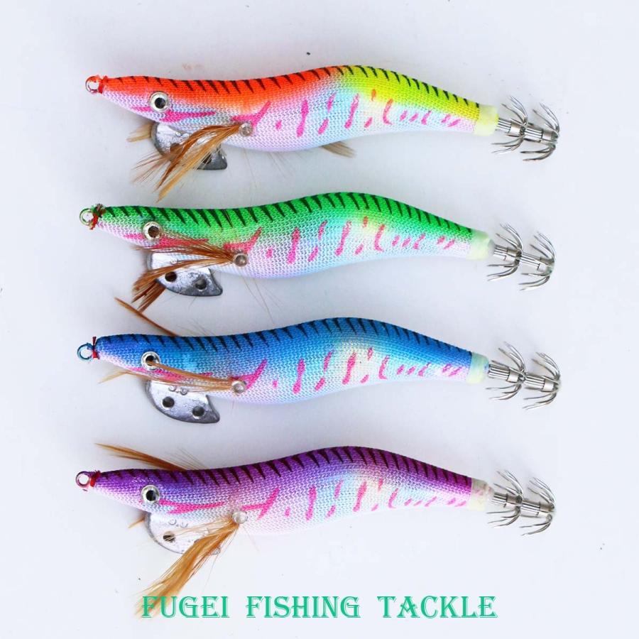 新型 エギ 3.0号 8本 セット ベース(下地)カラー マーブル(虹