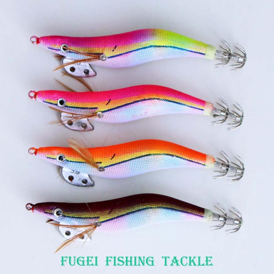 新型 エギ 3.0号 8本 セット ベース(下地)カラー マーブル(虹