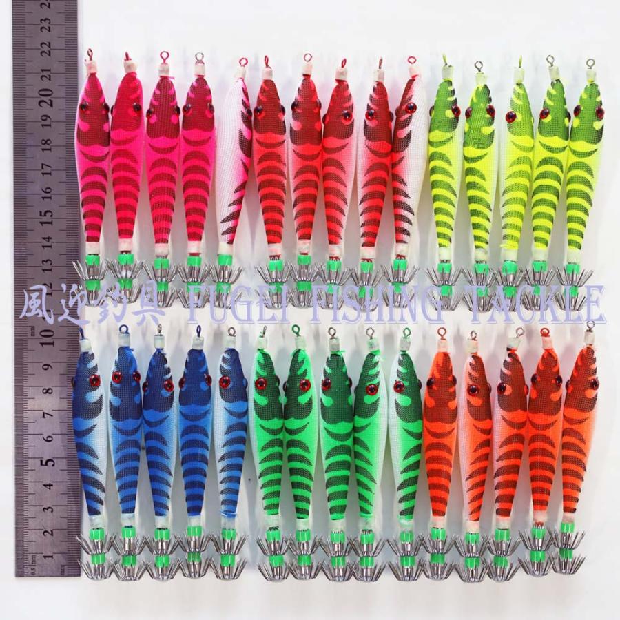釣具 夜光 浮きスッテ 5本 2.5号/3.0号/4.0号 号数色 選択できます