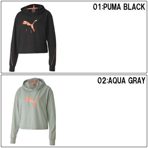 爆買 プーマ レディース フーディースウェット パーカー カジュアル スポーツウェア 運動 ジム アウトドア 女性 puma 519929 | PUMA | 01